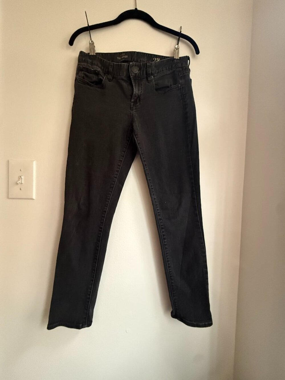 J.Crew Toothpick Black Skinny Jeans Sz 28 Cult Favorite
